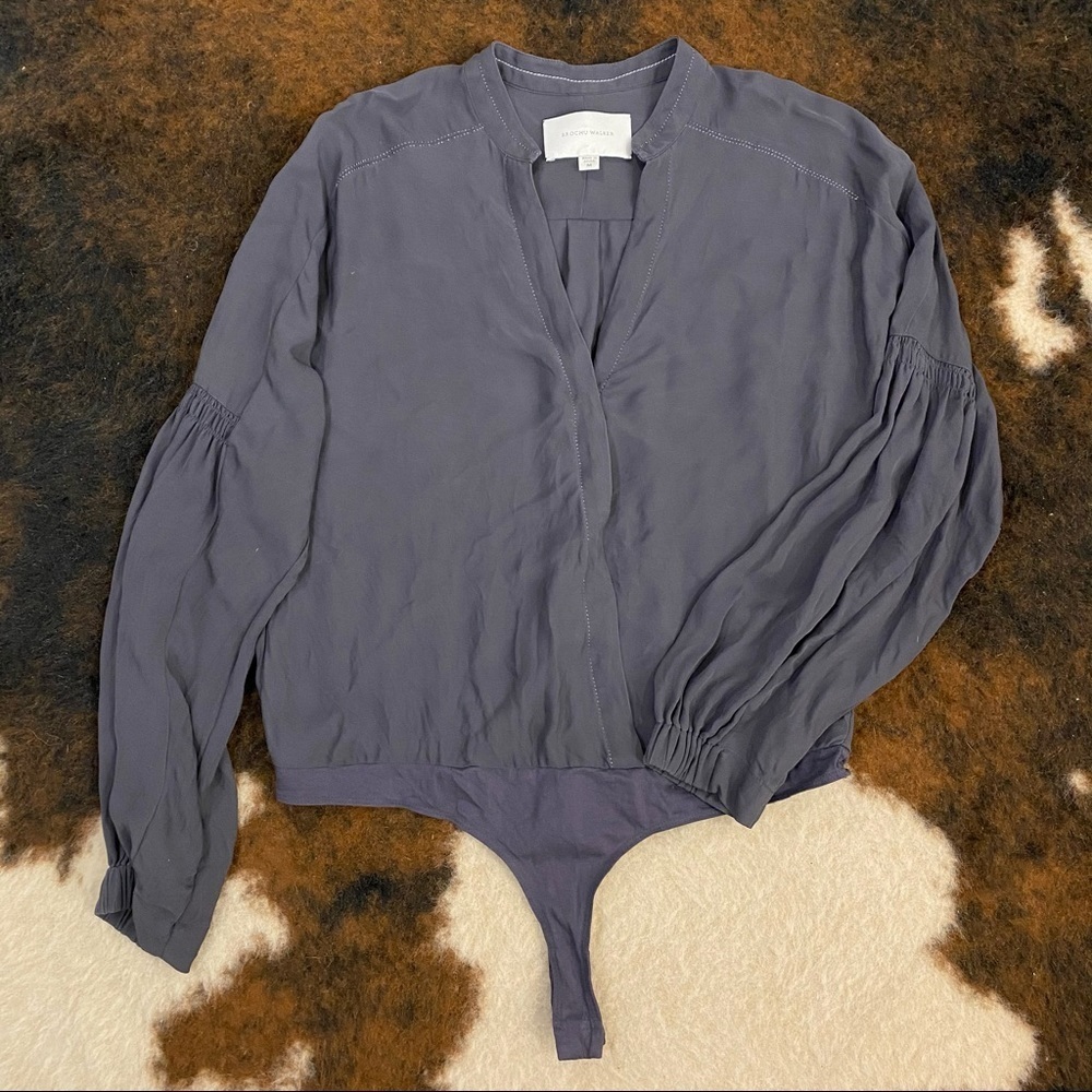 Brochu Walker The Potter Bodysuit Grey Purple